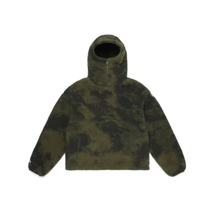 A Mertra Ninja Fleece Hoodie Moss Green